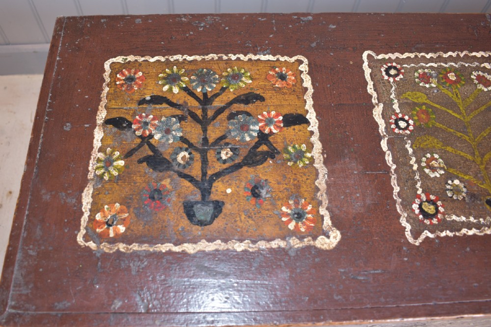 Painted pine box 1885 View V