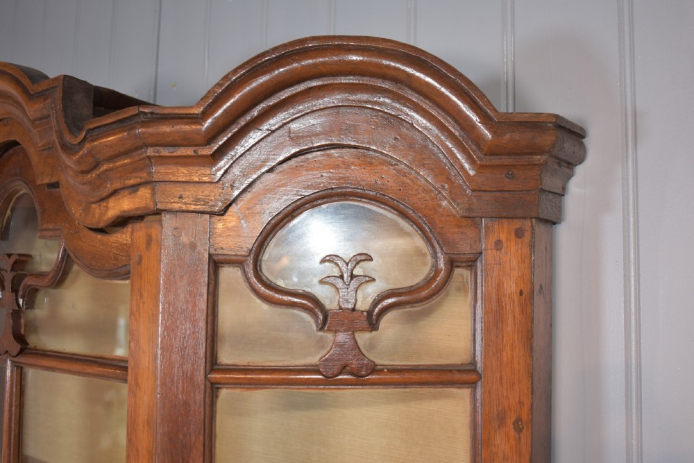 18th century walnut hanging display cupboard View IV
