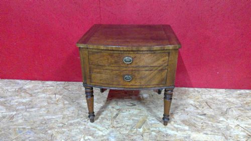 regency period mahogany lift up lid closet -box-stool,with dummy draw front