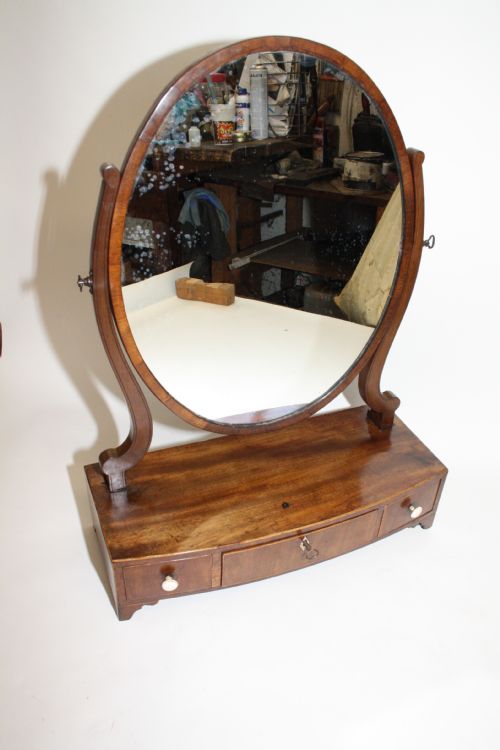 George III Mahogany Dressing Mirror