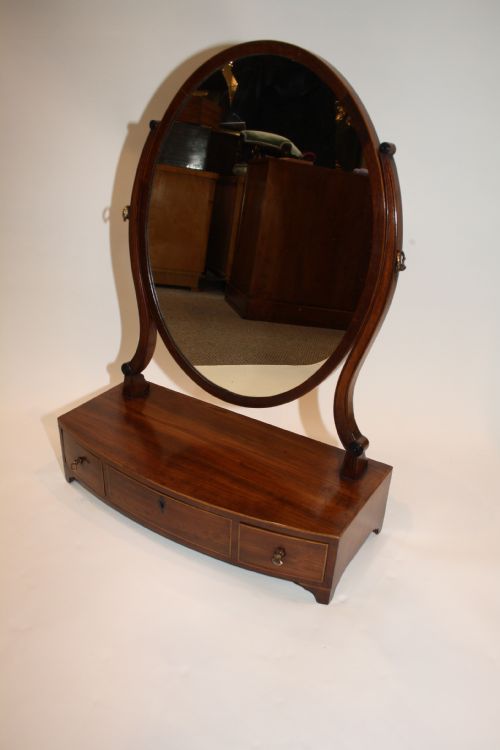 George III Mahogany Dressing Mirror