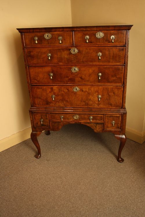 18th Century Walnut Chest on Stand