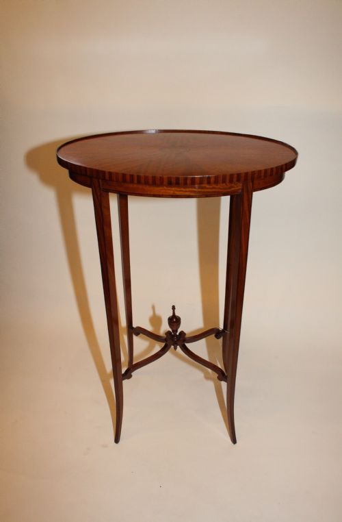 Satinwood Oval Occasional Table