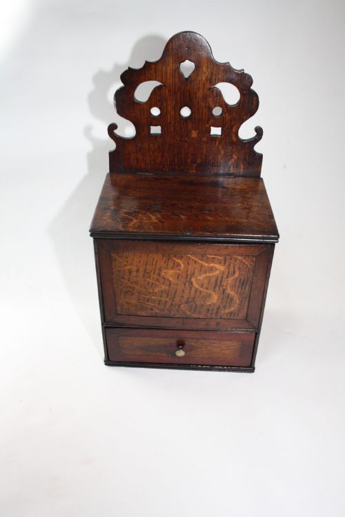 Early 19th Century Oak Salt Box