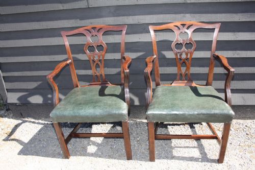 Pair of George III Arm Chairs