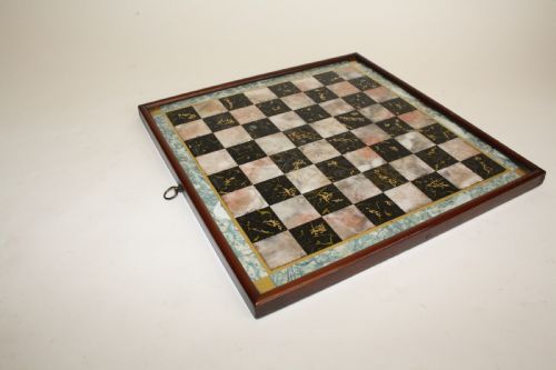 Late 19th Century Faux Marble Chess Board