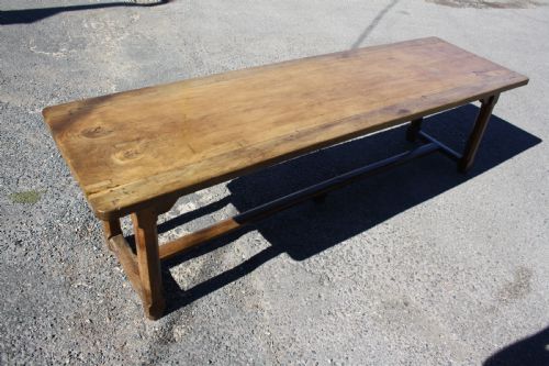 8' Foot 2" Early 19 Century French Farm House Table