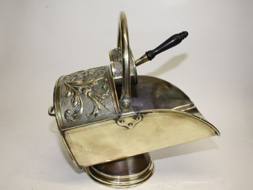 Victorian Coal Scuttle in Brass.