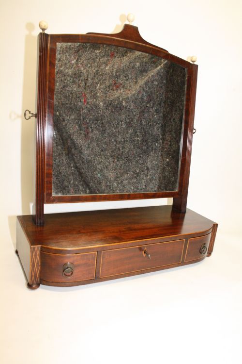 Shaped Front Mahogany Dressing Mirror C1830