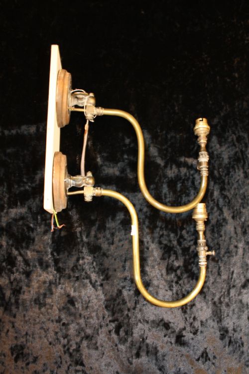 Pair of 19th Century Gas Wall Lights Converted to Electric