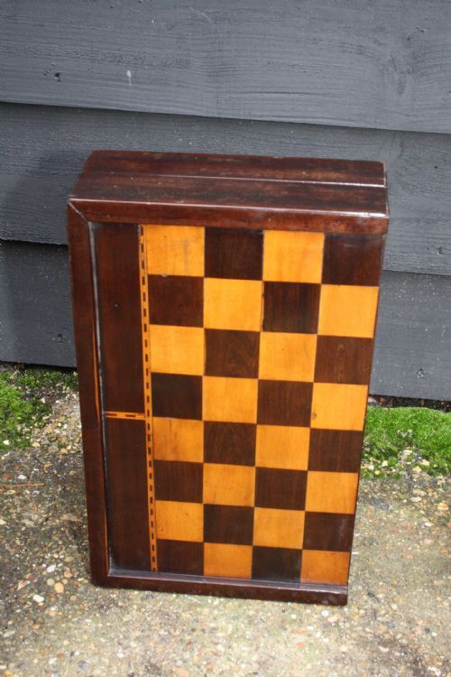 19th Century Folding Chess Board in Rosewood