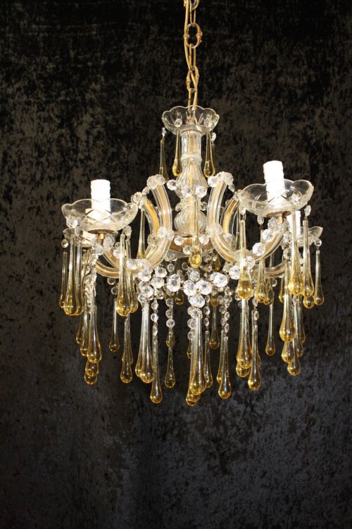 Early 20th Century Five Arm Chandelier