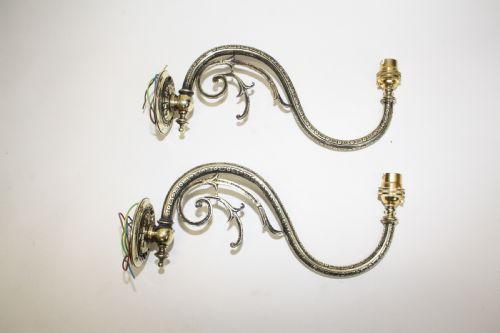 Pair of Brass Wall Lights