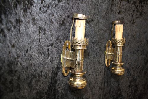 Pair of Railcarrage Wall Lights