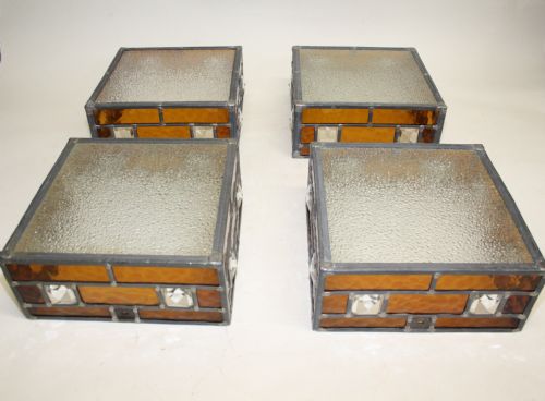 Four Leaded Art Deco Ceiling Lights