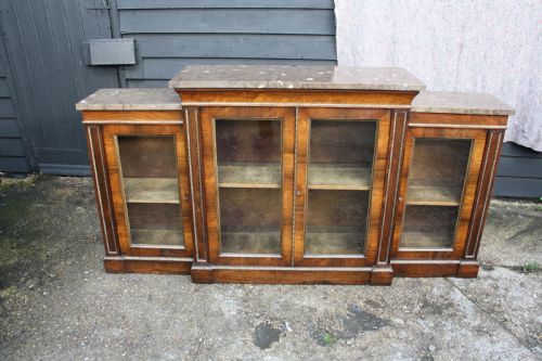 Regency Rosewood Breakfront Bookcase