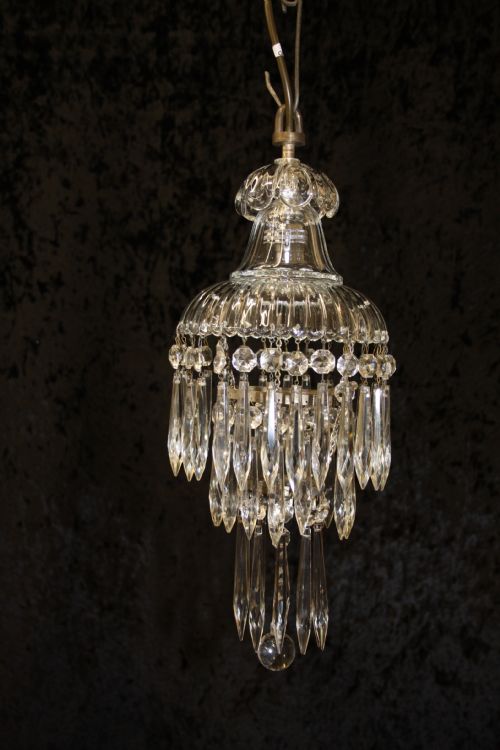 Early 20th Century Dome Top Spike Chandelier