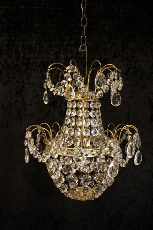 Early 20th Century Tapered Swag Chandelier