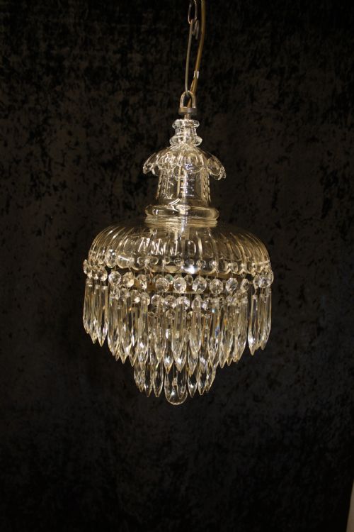 Early 20th Century Dome Top Spike Chandelier