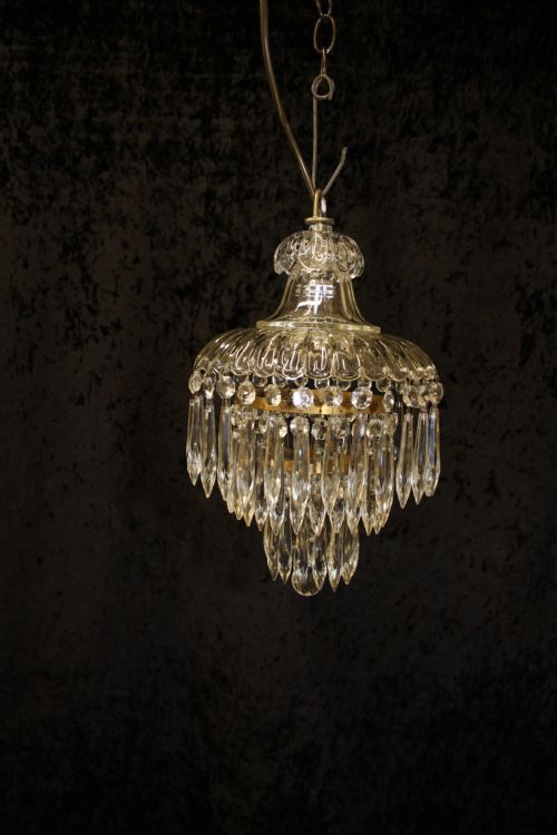 Early 20th Century Dome Top Spike Chandelier