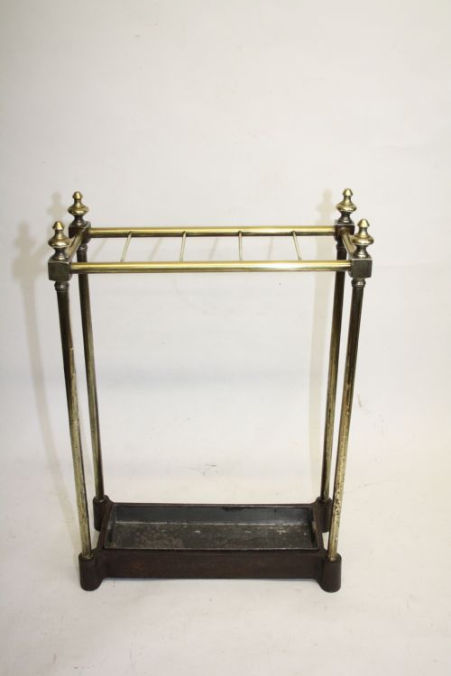 Brass and Cast Iron Stick Stand