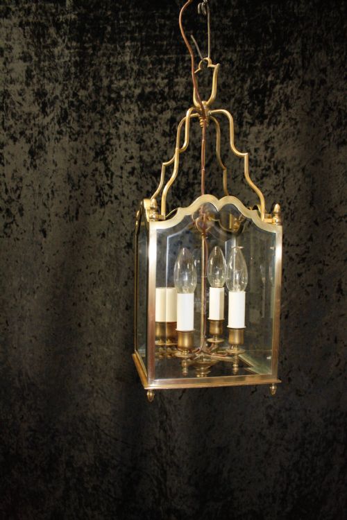 Early 20th Century  Hall Lantern with a Bevelled Glass