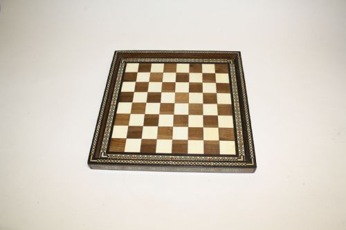 Early 20th Century Chess Board in Bone Ebony and Teak.