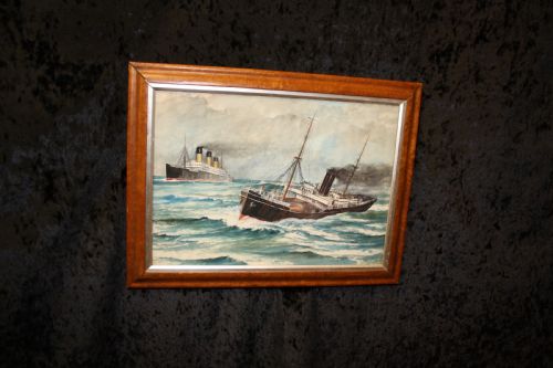 C1900 Watercolour Study of the Ss Imperator