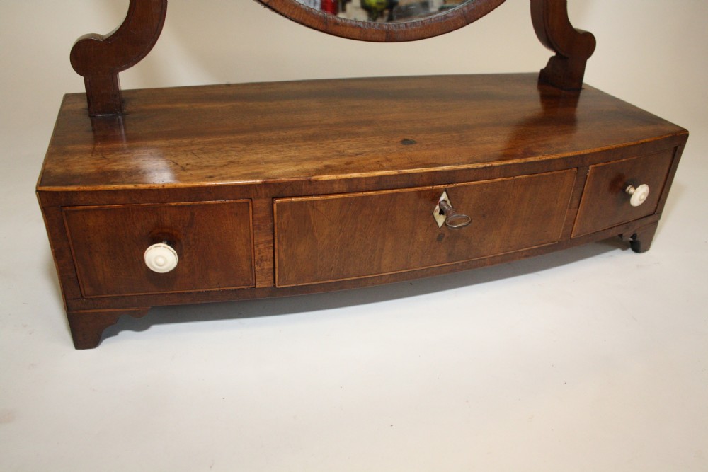 George III Mahogany dressing mirror View III