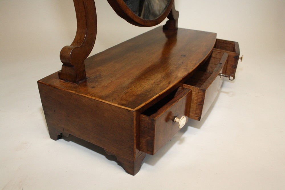 George III Mahogany dressing mirror View VI