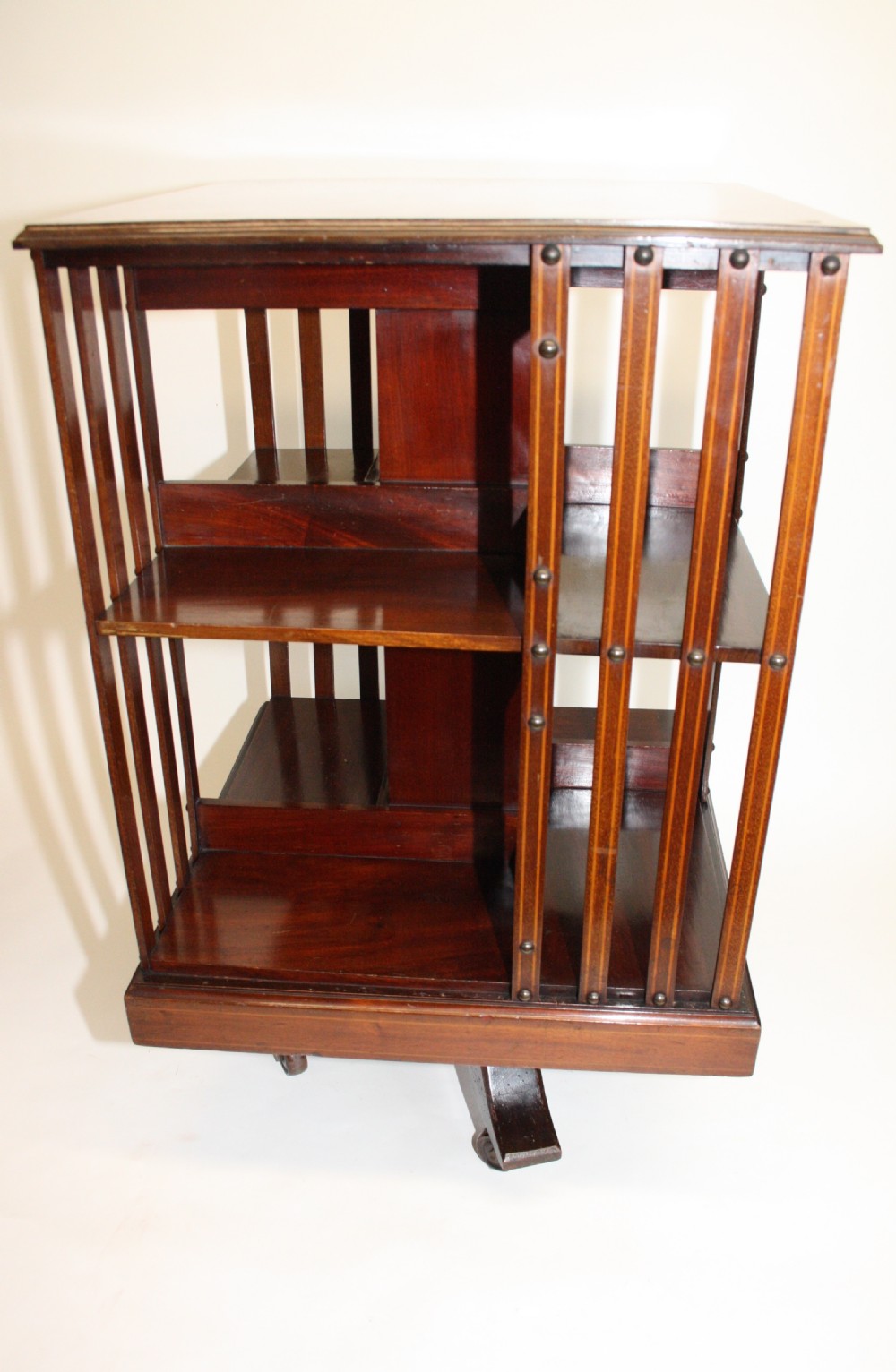 19th Century mahogany revolving bookcase View IV