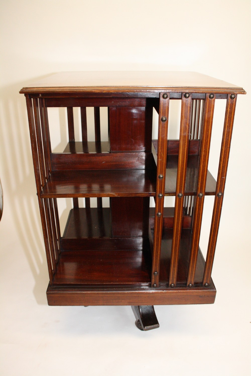 19th Century mahogany revolving bookcase View VI