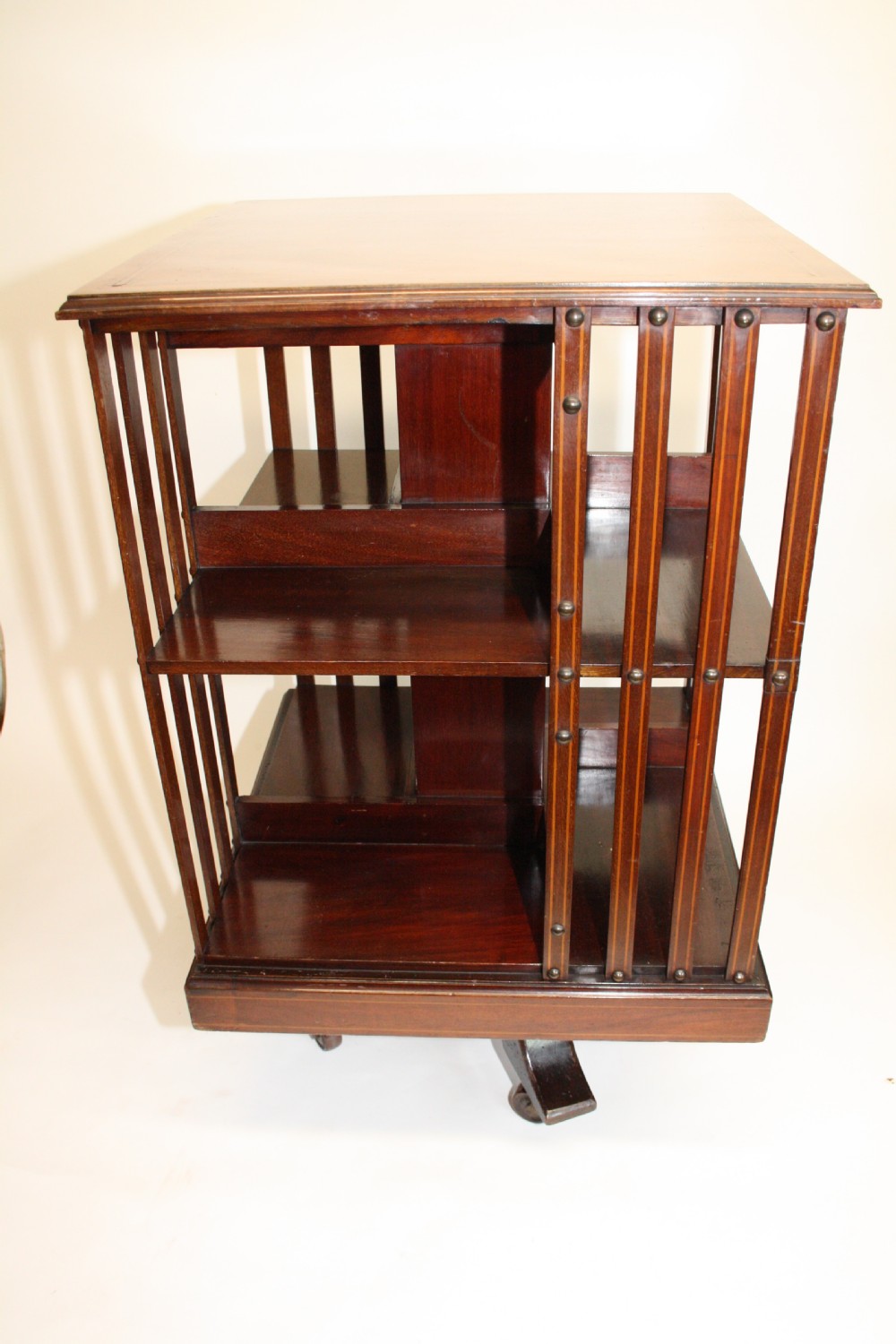 19th Century mahogany revolving bookcase View VII