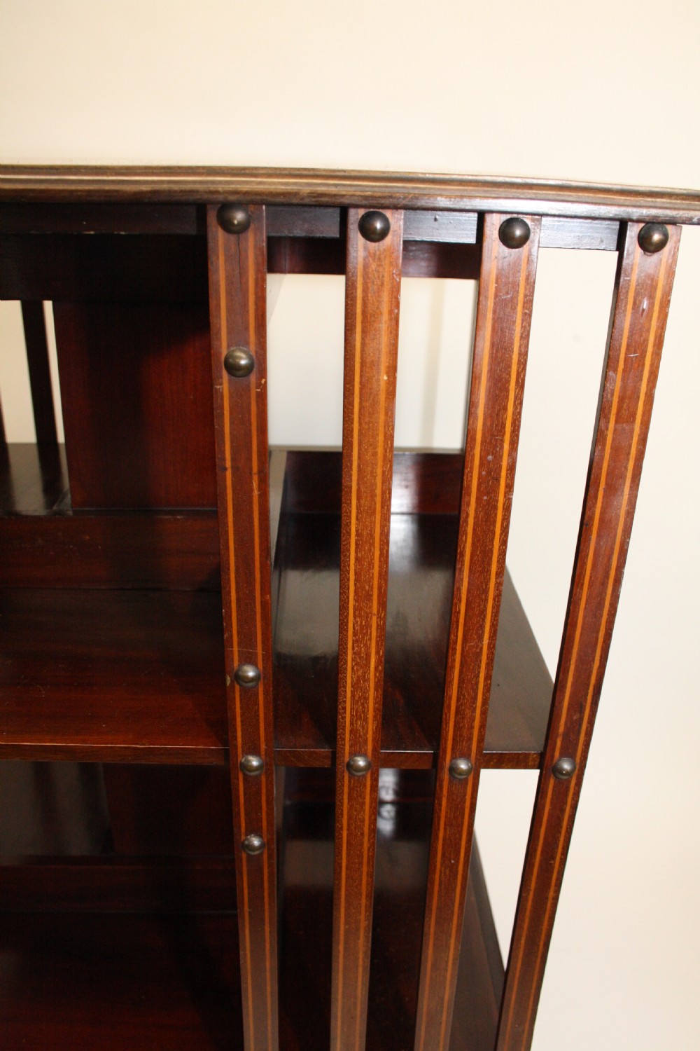 19th Century mahogany revolving bookcase View XV