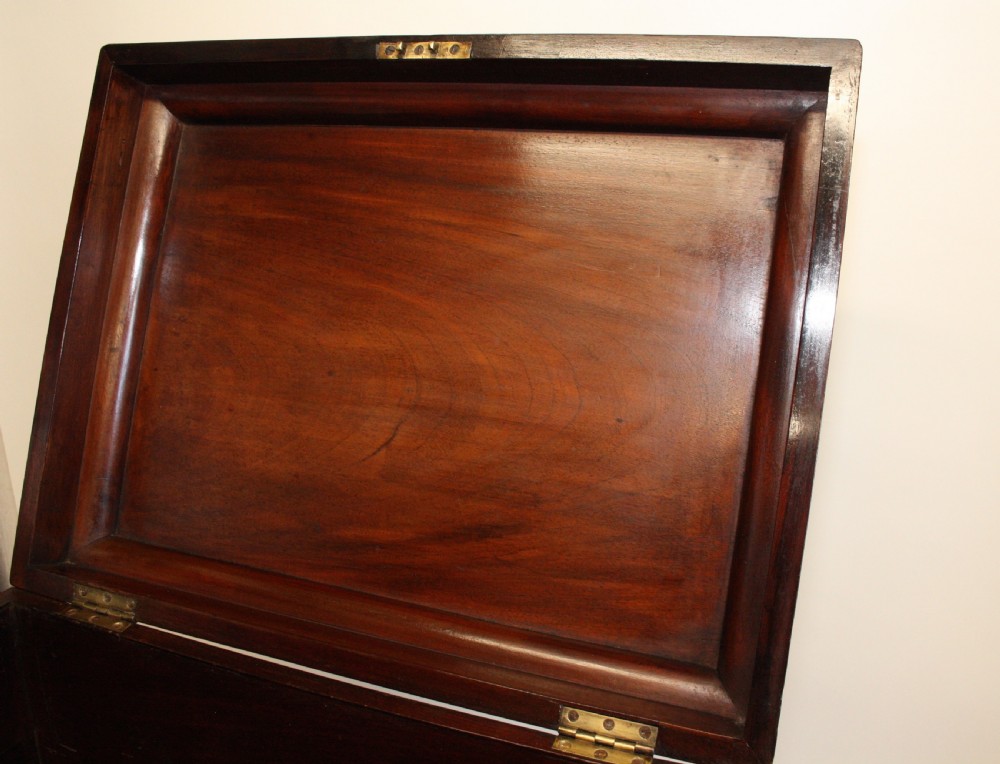 George III mahogany wine cooler View X