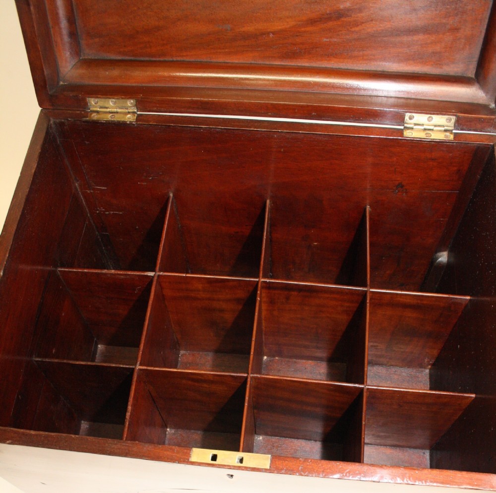 George III mahogany wine cooler View XI