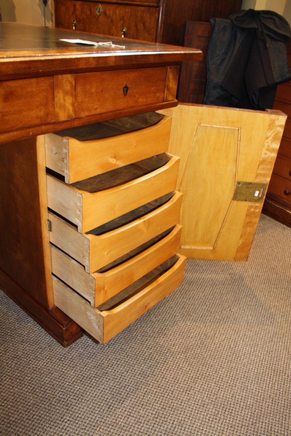 Art Deco Pedestal Desk View XVI