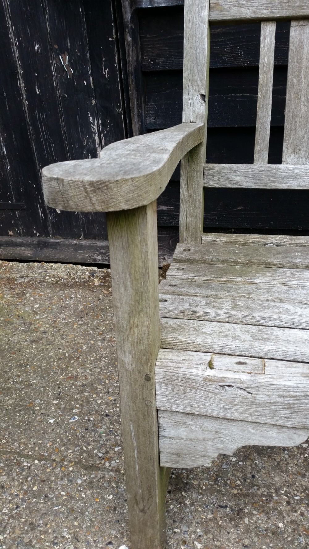 Late 19th Century Teak Garden Bench View III