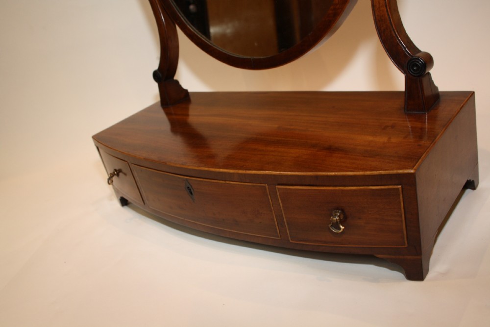 George III Mahogany Dressing Mirror View II