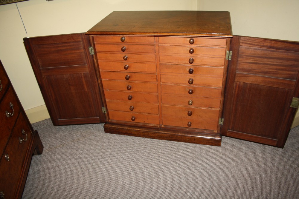 Mahogany Collectors Cabinet View IV