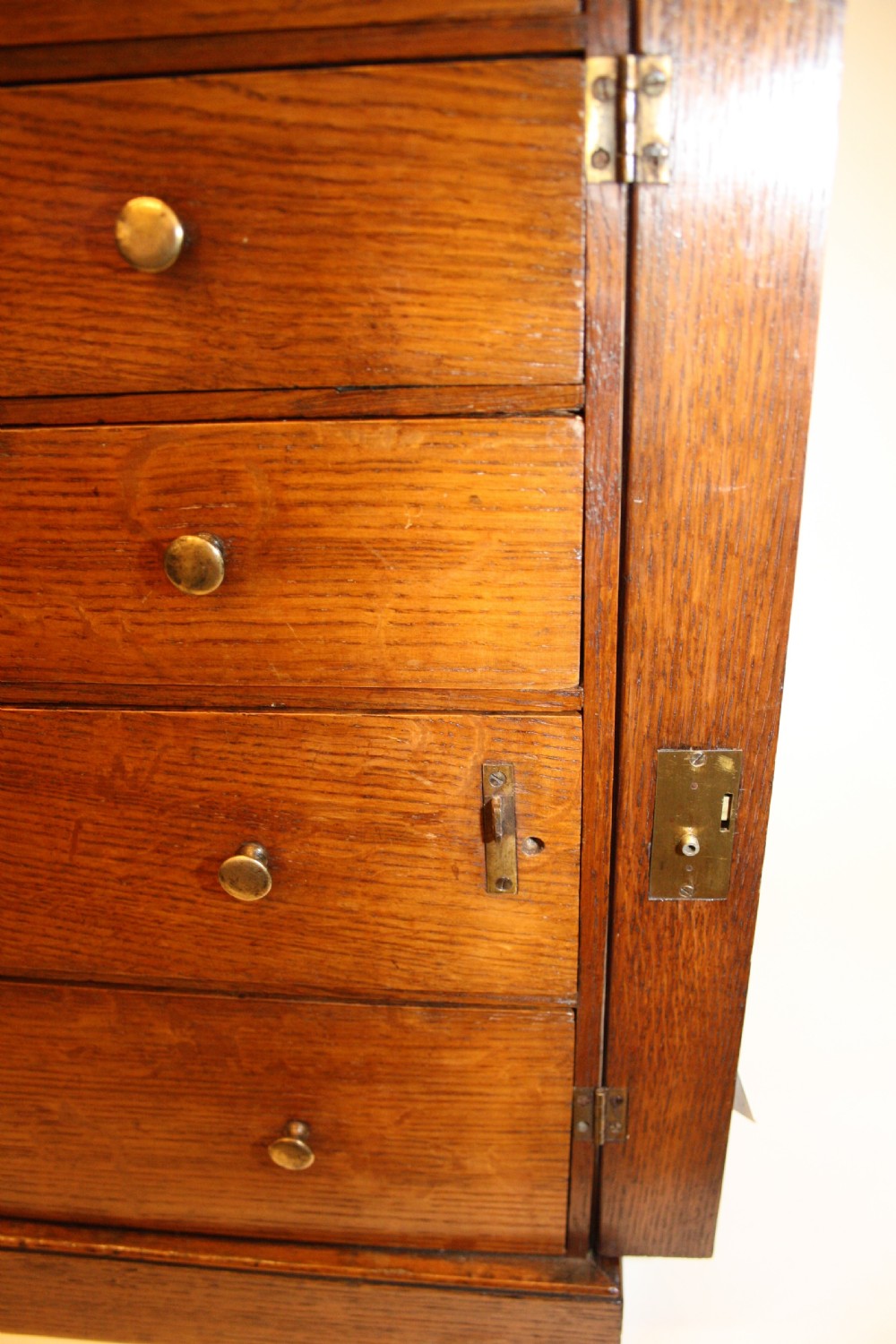 Early 19th Century Oak Wellington Chest View VI