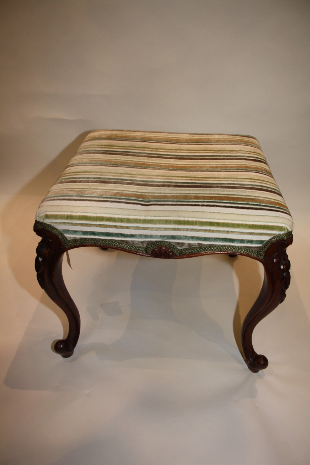 19th Century Walnut Stool View II