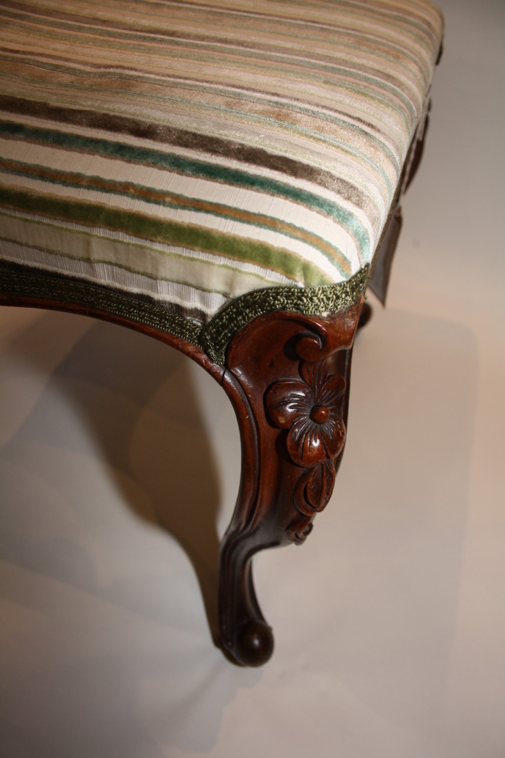 19th Century Walnut Stool View V