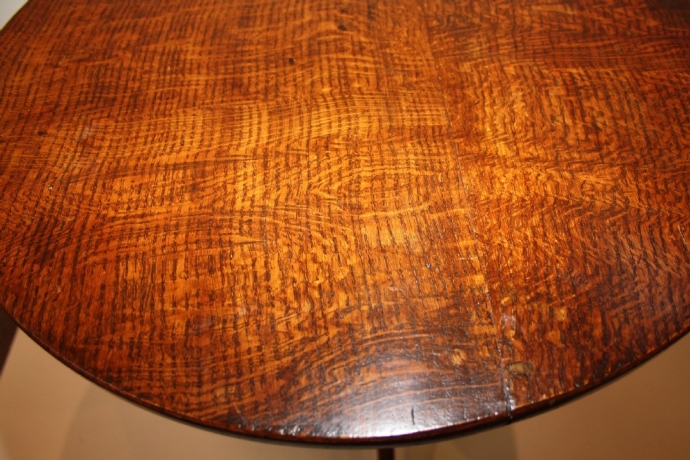 Oak Tripod Table View IV