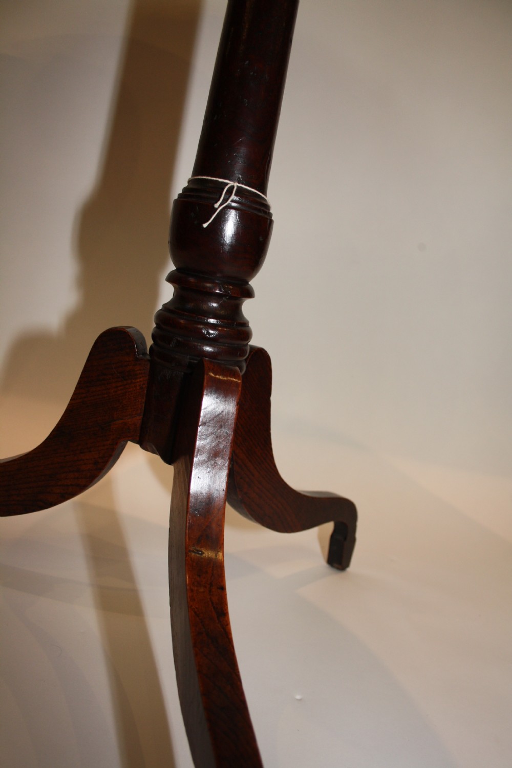 Oak Tripod Table View VI