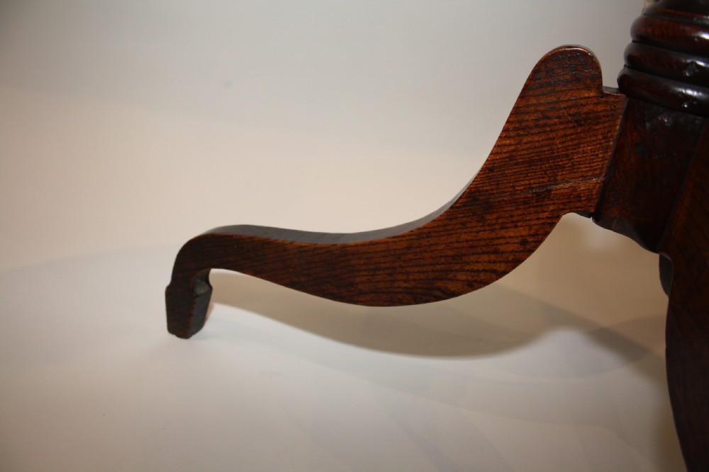 Oak Tripod Table View VII