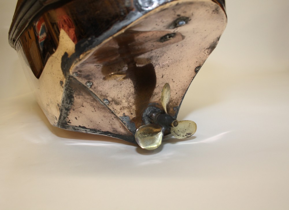 1890s Decorative Copper Boat View VII