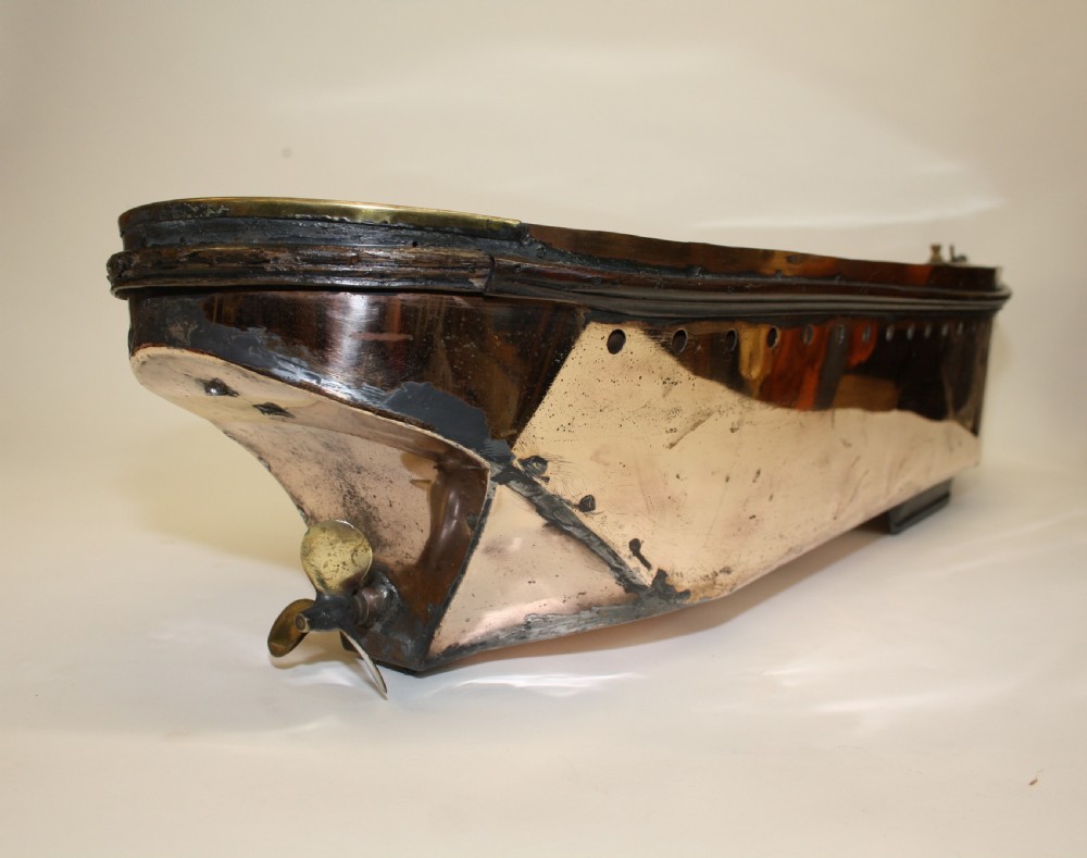 1890s Decorative Copper Boat View IX