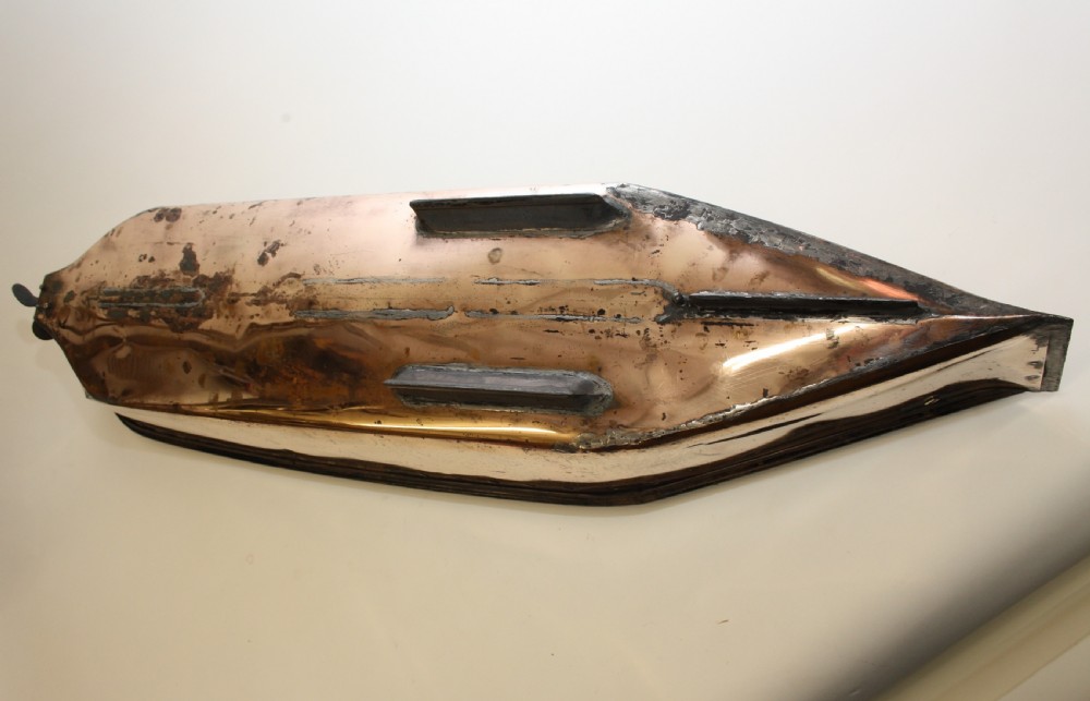 1890s Decorative Copper Boat View XI