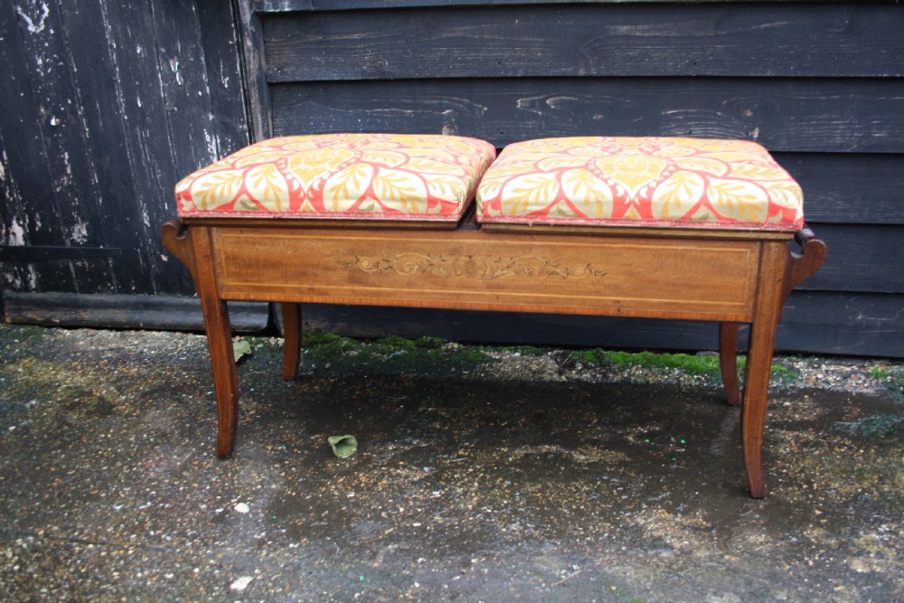 Mahogany Adjustable Duet Stool